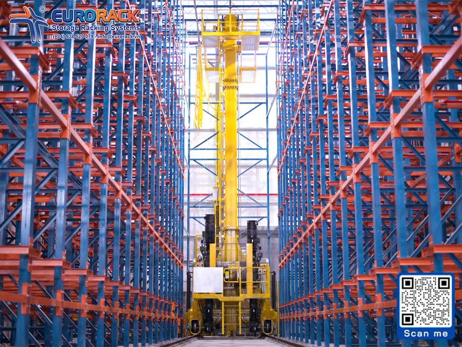 ASRS Racking System | Stacker Cranes combined with Wifi Shuttle Robot