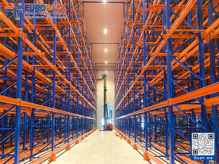 Install double deep rack in cold storage